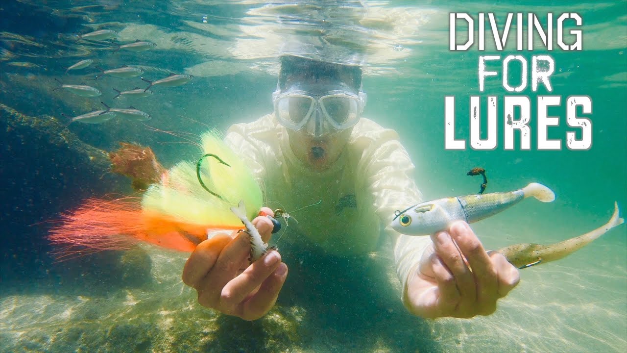 DIVING Ultra Clear Jetty for EXPENSIVE Fishing Lures! *SKETCHY* 