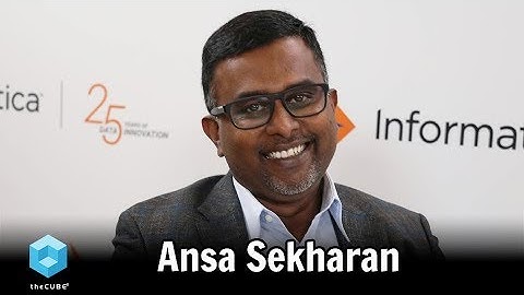 Ansa Sekharan, Informatica | Informatica World 2018