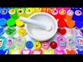 Satisfying Video How To Make Rainbow Slime Mixing Lipstick Makeup Cosmetics Glitter ASMR Slime Relax