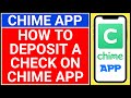 🔴How to deposit a check on Chime App | Chime app check deposit | Mobile Check Deposit