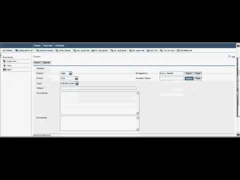 CRM - How to create a new Case. - YouTube