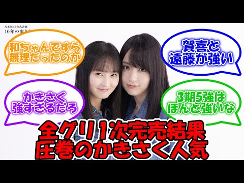 全国ミーグリ1次完売結果 かきさく圧巻の完売 #乃木坂46 #遠藤さくら #賀喜遥香  【坂道オタ反応集】