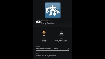 FINAL FANTASY VII - Ruby Render Trophy