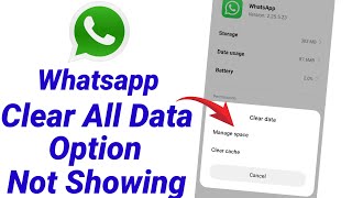 whatsapp clear data option not showing whatsapp - how to clear all chats on whatsapp screenshot 4