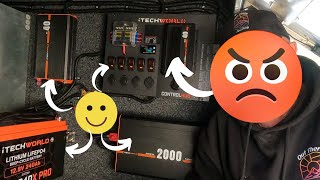 Itechworld control hub 40amp Dcdc installation
