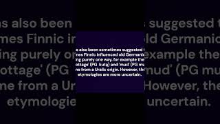 Old Germanic and Finnic (clip) #Finnish #English #Estonian #Germanic #Linguistics