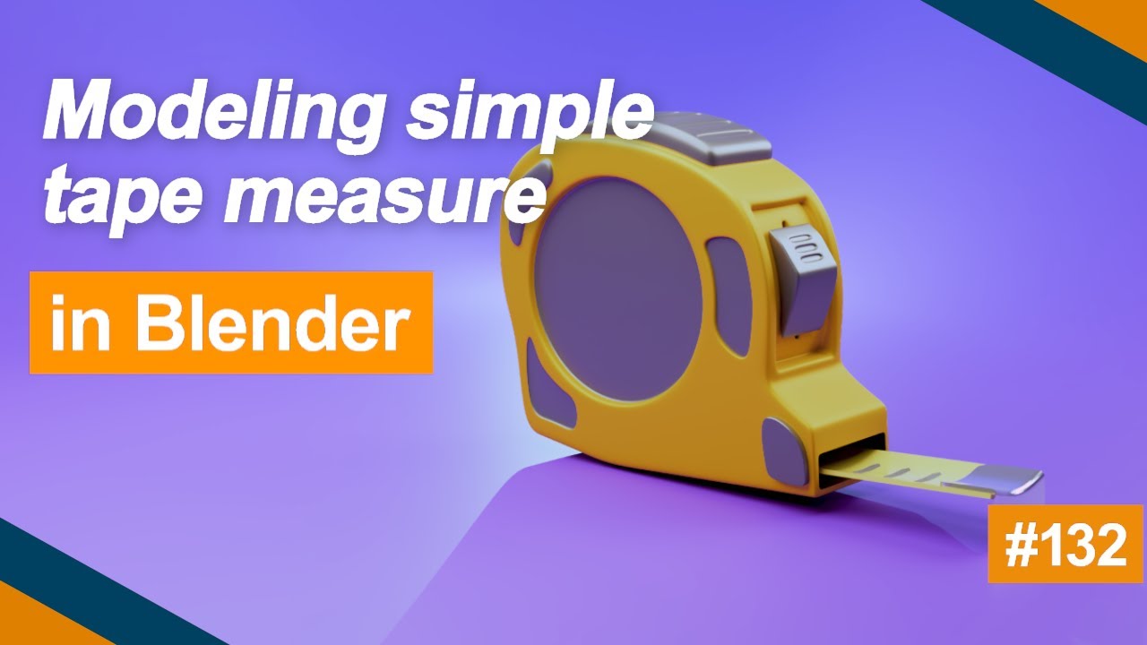 Modeling simple tape measure in blender - 132 - YouTube