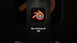Famous Rip Vertices and Fill in Blender 🔥 | Quick Modeling Tip Profile