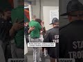 Mario Cristobal consoles one of his seniors #collegefootball #miami (via X/swrightwpbf)