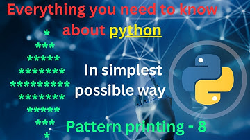 Pattern printing 8 | diamond pattern  | diamond pattern printing in python | python full course |
