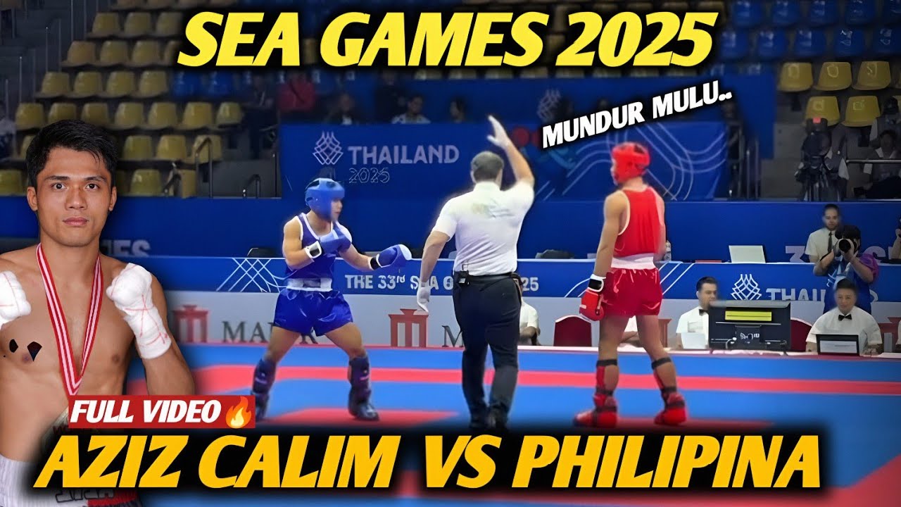 AZIZ CALIM VS KICKBOXER PHILIPINA || SEA GAMES 2025 FULL FIGHT