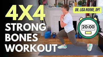 20-min Moderate Intensity Strong Bones Workout (4x4)