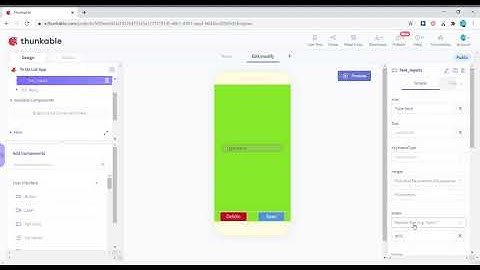 How to make a To-Do App in thunkable x using stored variables (Part 1- saving data)