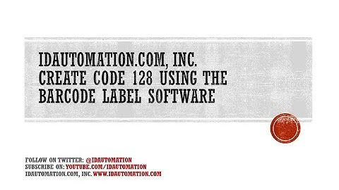 How to Create Code 128 Barcodes using the Label Software Embedded Data