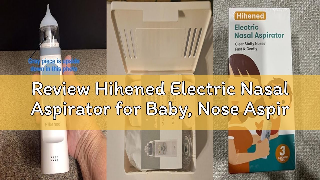 Review Hihened Electric Nasal Aspirator for Baby, Nose Aspirator for Toddlers, Waterproof Baby Nose