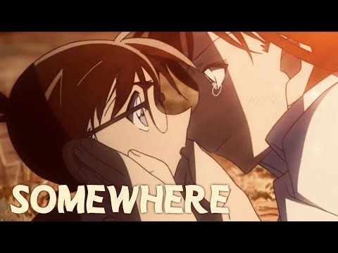 新一／コナンと蘭신이치/코난와 란 「Somewhere」AMV