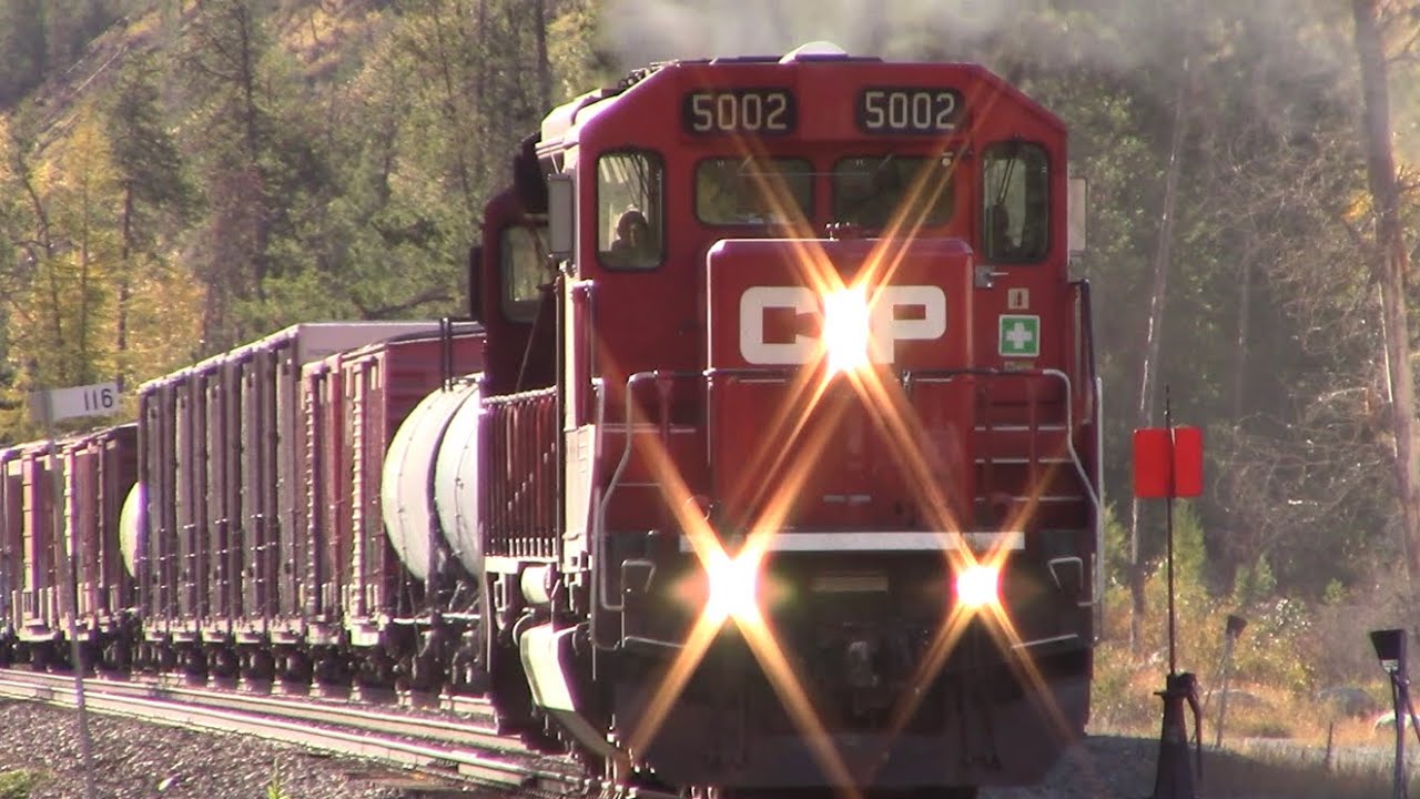 SD30ECO & GP20CECO Lead V18!!! CP 5002 Leads CP V18 East at Swansea BC, CP Cranbrook Subdivision