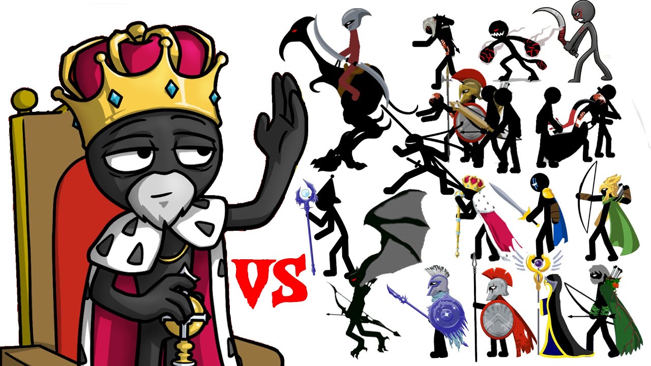 Stickman Rey stick war 3 - King vs All (new) - YouTube