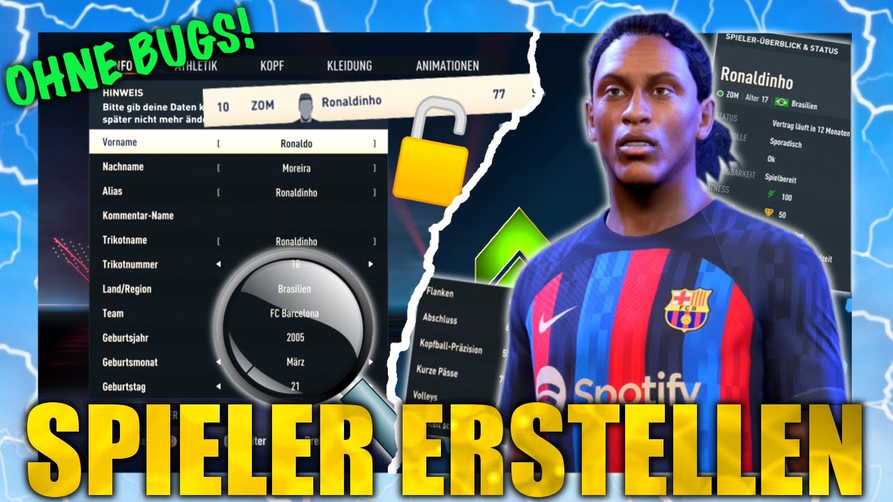 FIFA 23: OHNE Bugs Spieler ERSTELLEN🤔✅ + EINFÜGEN😍🌟 | Tipps und Tricks