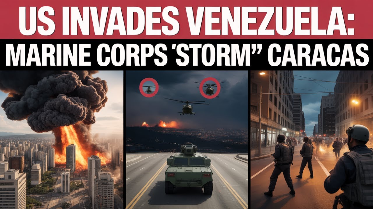“US Marines Land in Venezuela as Caracas Erupts; Trump Orders Ground Assault | Tanks Advance”