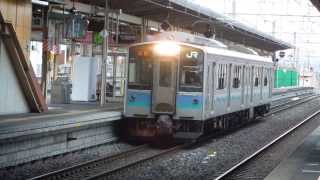 辰野線E127系 塩尻駅発車 JR-East Tatsuno Line E127 series EMU