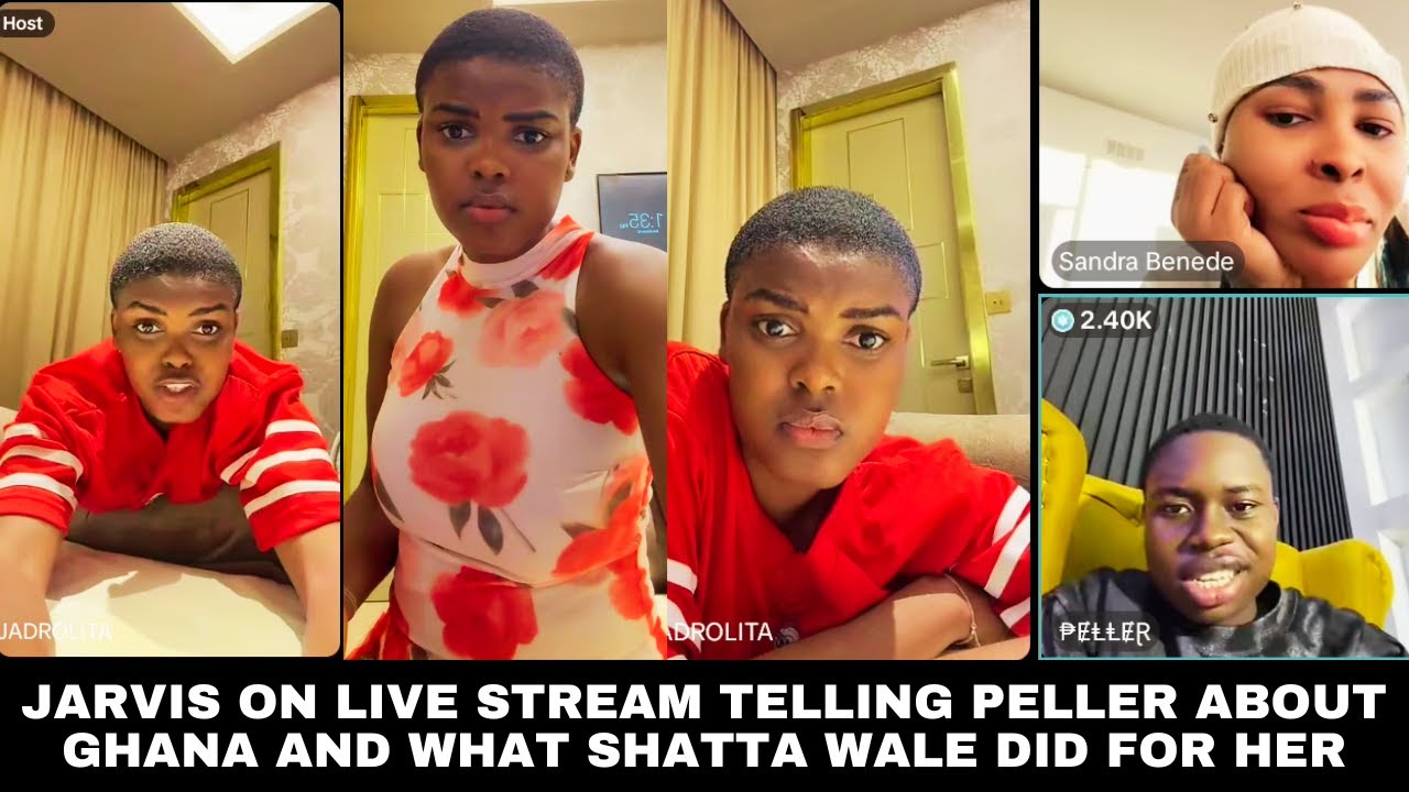 Jarvis on Live Stream, Telling PELLER and SANDRA BENEDE All Her Experience In Ghana
