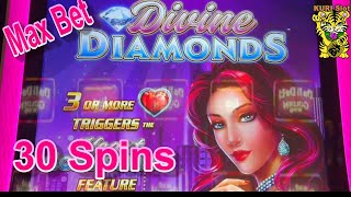 ★EVERY WOMAN LOVES DIAMONDS★DIVINE DIAMONDS (L & W) Slot ☆MAX 30 #17 栗スロ screenshot 5