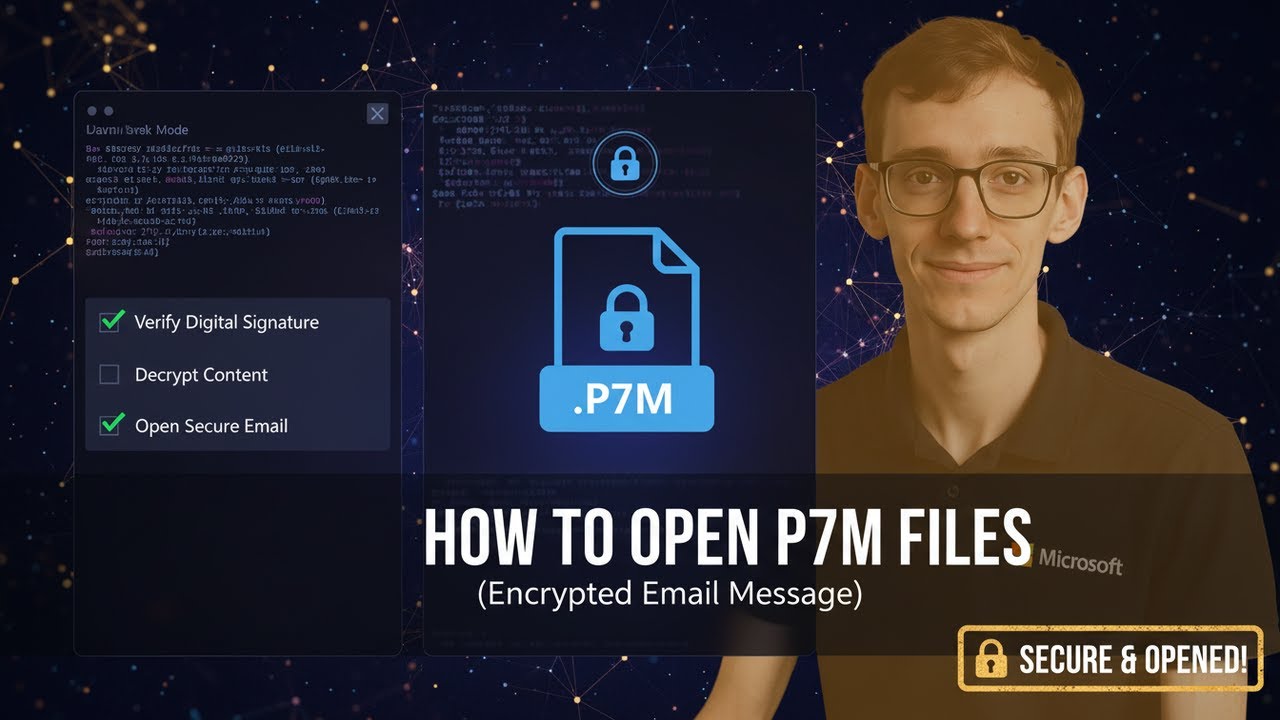 How to Open P7M Files (Encrypted Email Message) - YouTube