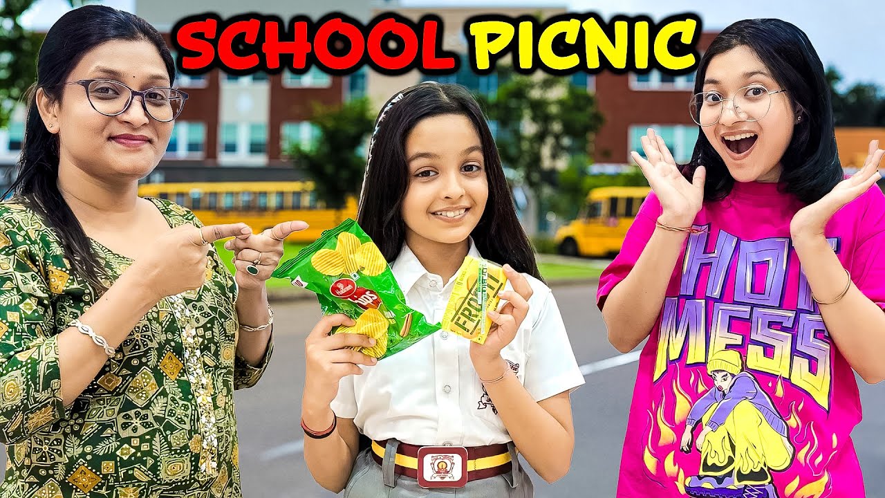 SCHOOL PICNIC 🚌 | Masti, Games & Full Enjoyment! 😍 | Cute Sisters