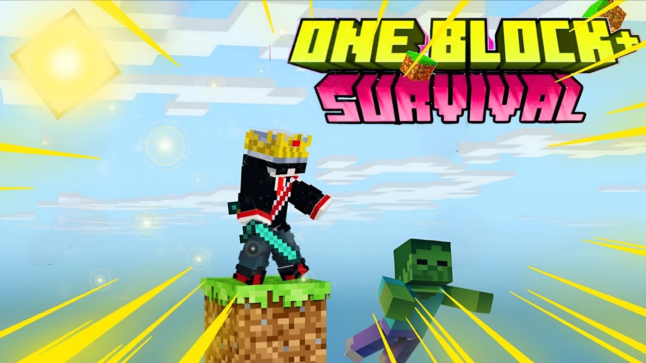 First Day In Minecraft One Block - YouTube