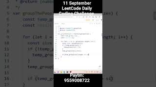 LeetCode Problem 1282 solution in javascript | LeetCode Daily Coding Challenge #javascript #dsa