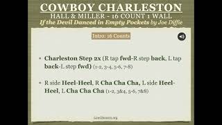 Famous Cowboy Charleston - Practice - If the Devil Danced in Empty Pockets #linedancersorg #seniorlinedance Profile