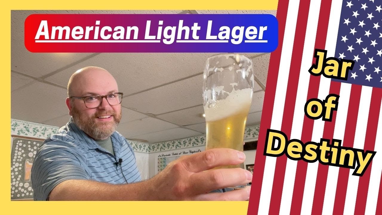 American Light Lager Recipe and Tasting Homebrew Jar of Destiny