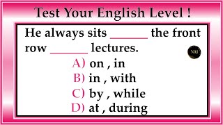 Test Your English Level | English Grammar All Tenses Mixed Quiz | 30 Quiz | No.1 Quality English