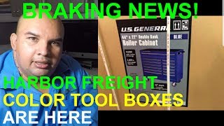 Harbor Freight BRAKING NEWS! Color Tool Boxes are Here (Us General Series 2))