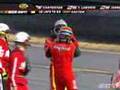 Montoya vs Harvick - NASCAR Crash & Fight