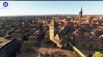 Freiburg City for Microsoft Flight Simulator (from Google Maps)