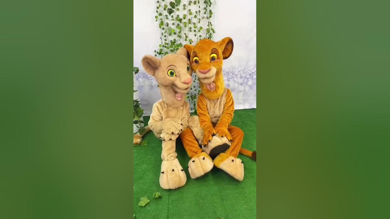 Hakuna Matata! All the characters of your favorite cartoon have come together! #mascotcostume