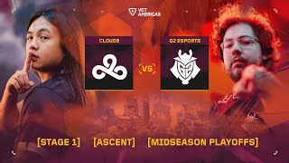 Cloud9 vs G2 Esports - VCT Americas Stage 1 - Midseason Playoffs - Map 2