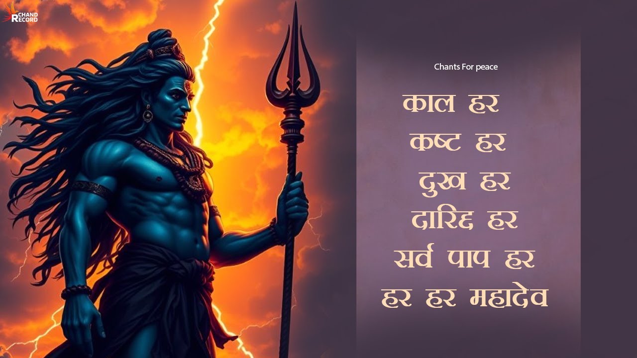 काल हर कष्ट हर दुख हर दरिद्र हर | Kal Hara Kasta Hara Dukh Hara Daridra |  Chants For Peace | Shiv