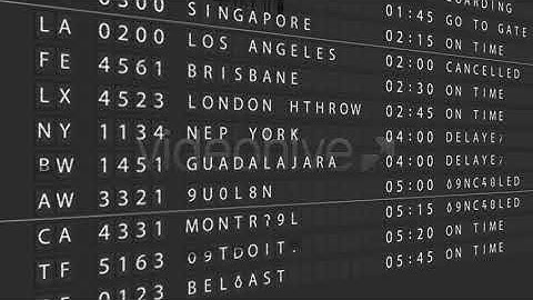 Airport Departure Board | After Effects Templates Download