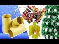 Adornos Navideños con tubos de papel higiénico 3 Ideas (Reciclaje) Ecobrisa