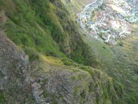 hang glider cliff launch ,  Makapuu, Oahu, Hawaii