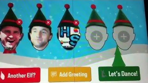 This is a video on how to use a app called Elf Yourself