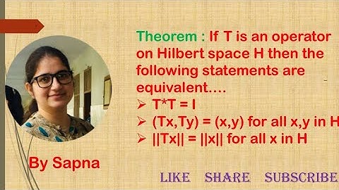 some equivalent statements for an operator T on hilbert space H,  Inner Product Space