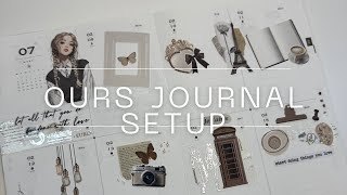 OURS JOURNAL SETUP | Timeless Treasures by Saucy Stickers Co | Ours Studio 2026 Research Journal