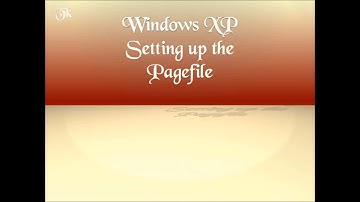Windows XP : Setting Up the Pagefile (Swap File) (Virtual Memory)