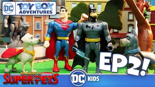 DC League of Super-Pets - A Day at the Park | Episode 2 | DC Toy Box Adventures | @dckids