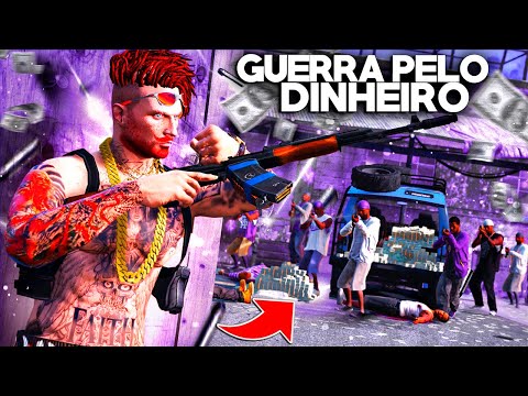 GTA V: VIDA DO CRIME | INVASÃO NO PORTO!🔥 OS ROXOS ESTÃO FUGINDO COM TODA A GRANA DO LINCON! | EP#14