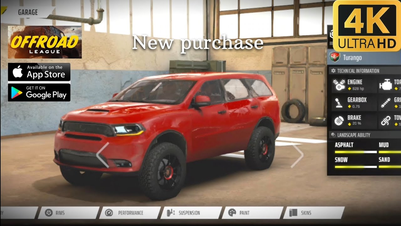 New car purchase offroad league online ! 4k gameplay android and ios